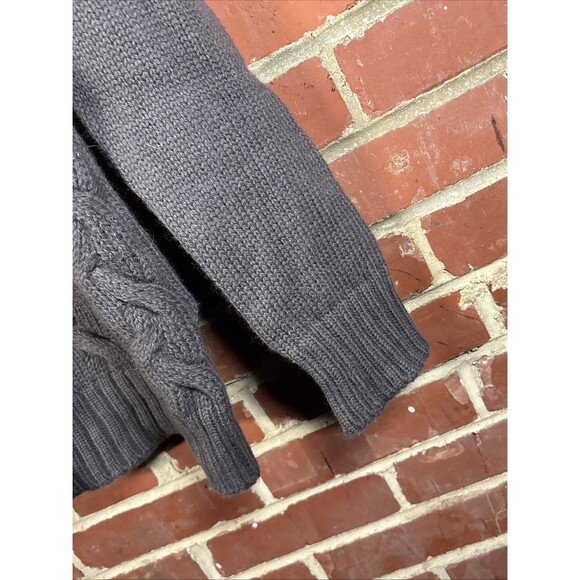 Aran Islands Knitwear Sweater Pure New Wool Cable Knit Gray Unisex Adult Small - Picture 3 of 8